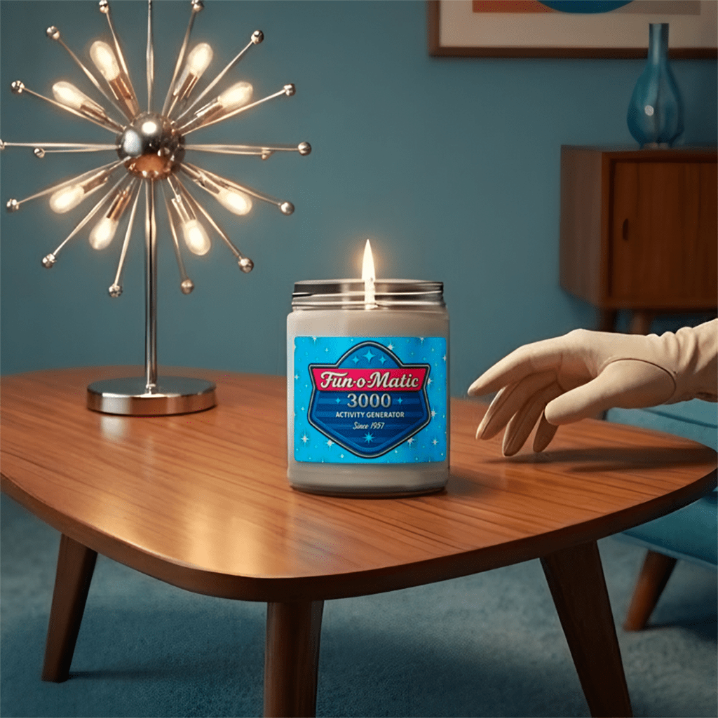 Fun-O-Matic candle